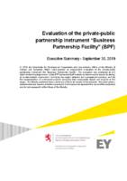 Evaluation of the private-public partnership instrument “Business Partnership Facility” (BPF)