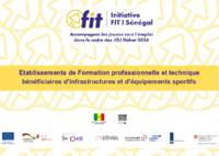 SÉNÉGAL - Établissements de formation professionnelle et technique bénéficiaires d’infrastructures et d’équipements sportifs