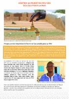 Programme régional d’urgence d’aménagement d’infrastructures de proximité du G5 Sahel (PDU) - De l'eau pour la paix 