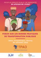 Forum sur les bonnes pratiques de transformation publique en Afrique de l'Ouest