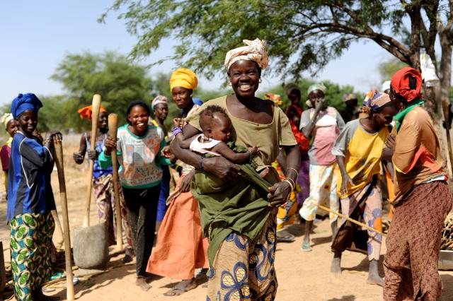 Groupe de femmes au Sénégal