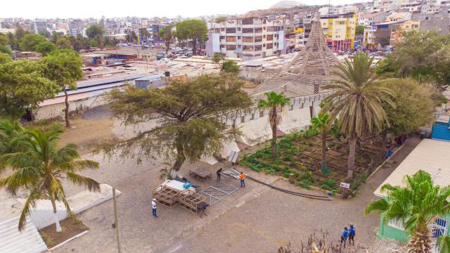 Vue parc 5 de Julho au Cabo Verde