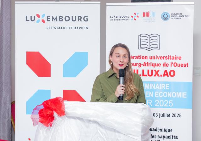 Discours de la représentante de l'Ambassade du Luxembourg 