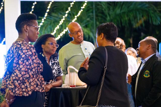 People networking during a cocktail