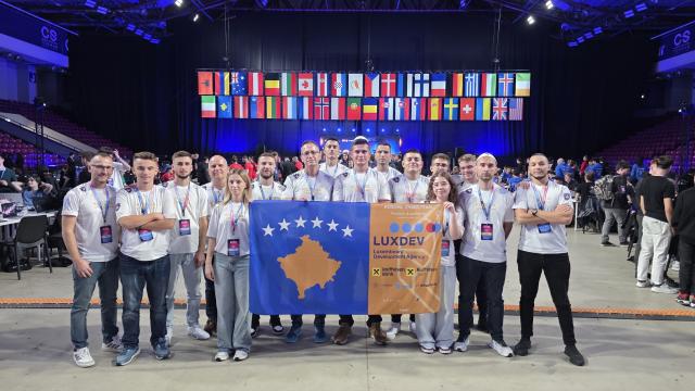 Cyber Team Kosova posing for a photo