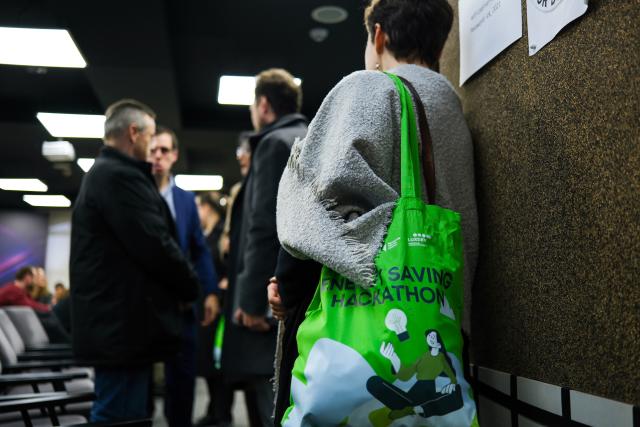 Promotion materials during energy saving hackathon