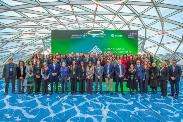 Participants and organisers of the Kosovo Green Business Summit group photo