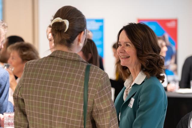 Two ladies in a networking cocktail