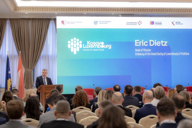 Ambassador Dietz addressing the Forum