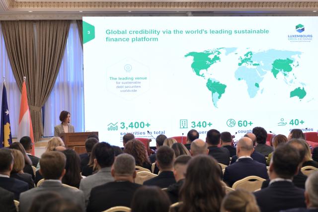 Main speakers addressing a conference