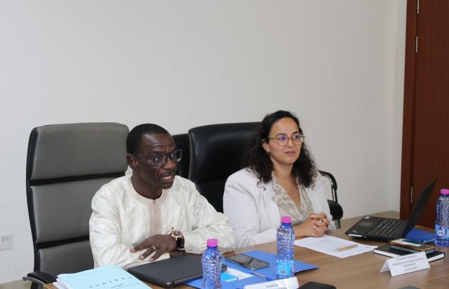 M. Mama Oumorou, Ministre de l’Éducation nationale, et Mme Louisa Ben Abdelhafidh, Chargée d’affaires a.i. de l’Ambassade du Luxembourg